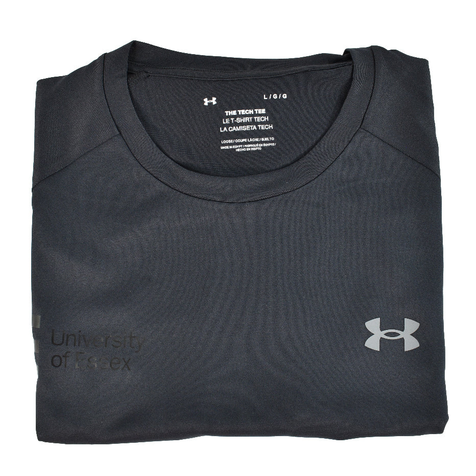 Under Armour T-shirt folder up with their logo in white and "University of Essex" logo printed on the chest